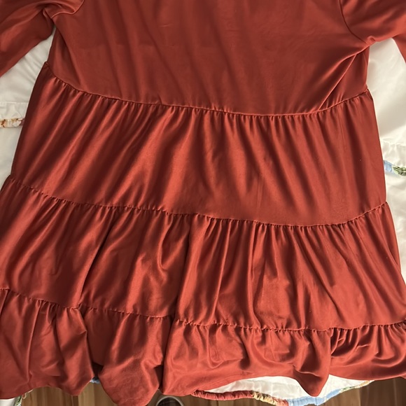 #19 Boho Long Sleeves Tiered Tunic Top - Picture 4 of 6